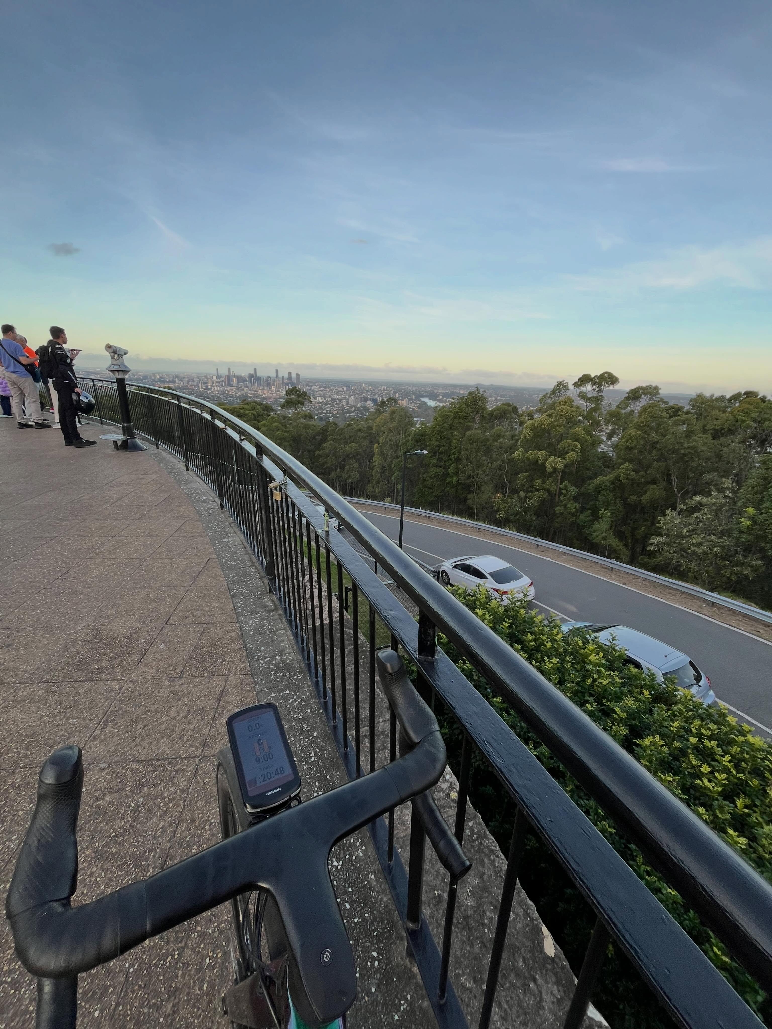 Taking in the views after a lap around the mountain.