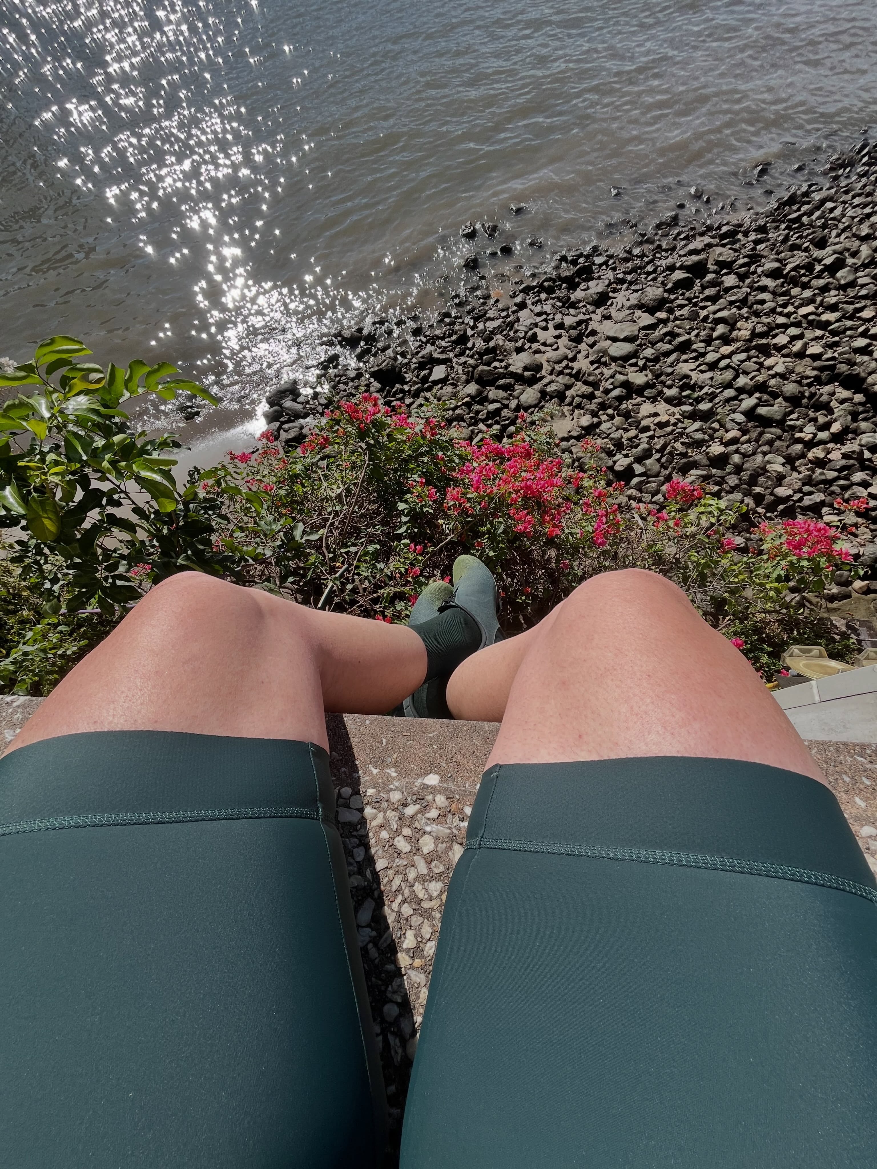 This is my accomplished shaved cycling legs after setting a new personal best up my local climb. Where they sit right now is at my local coffee shop enjoying the fruits of my labour over the last couple of months. #coffeeride #newpb #cycling #stravacycling